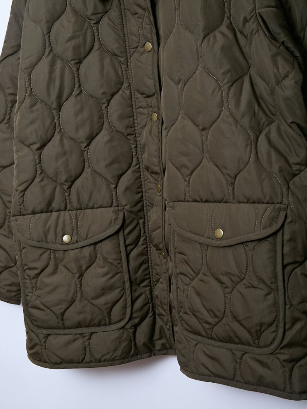 Old Navy Quilted Barn Chore Jacket Olive Brown XL utility coat - Picture 6 of 9